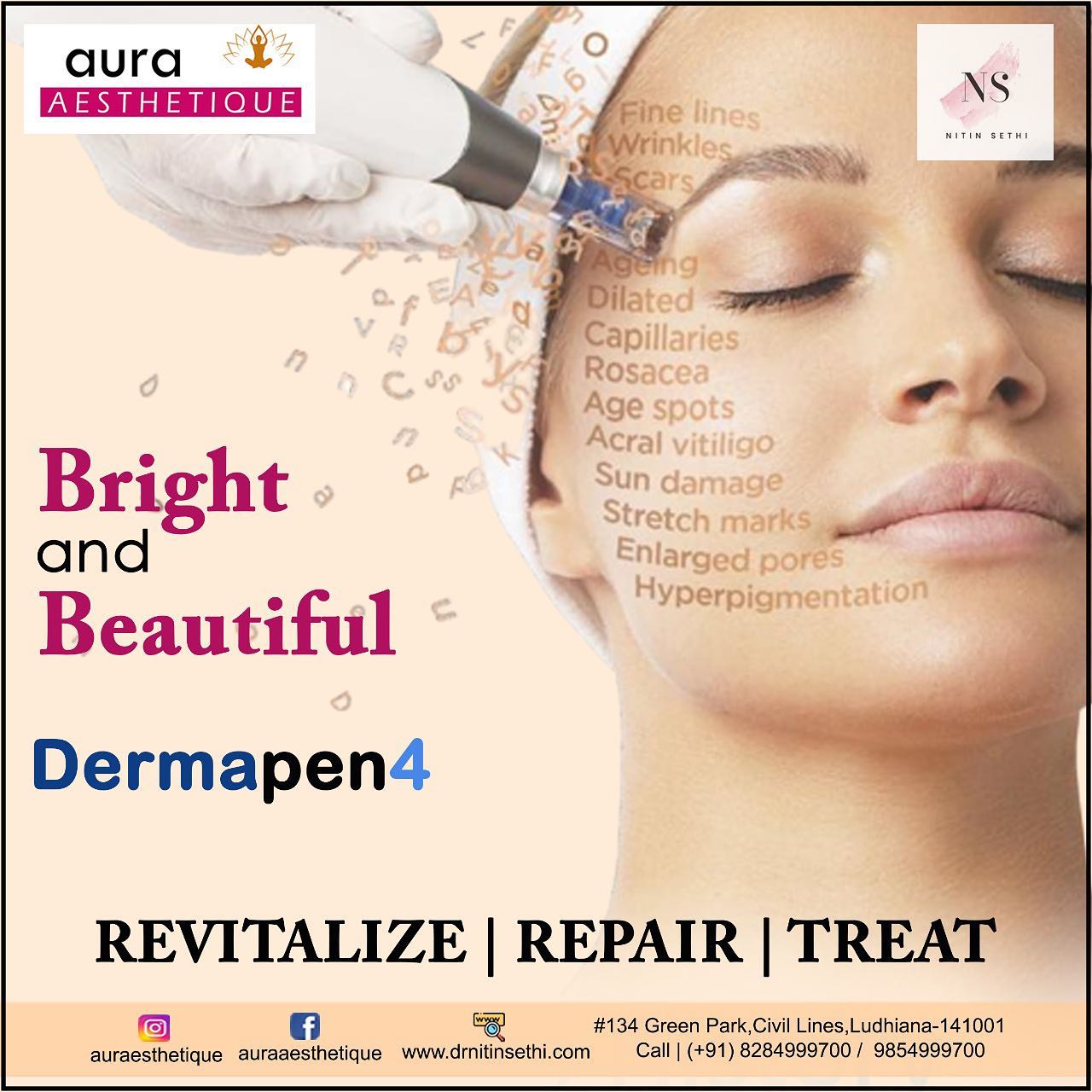 Best Dermatologist in Ludhiana: Dr. Nitin Sethi at Aura Aesthetique