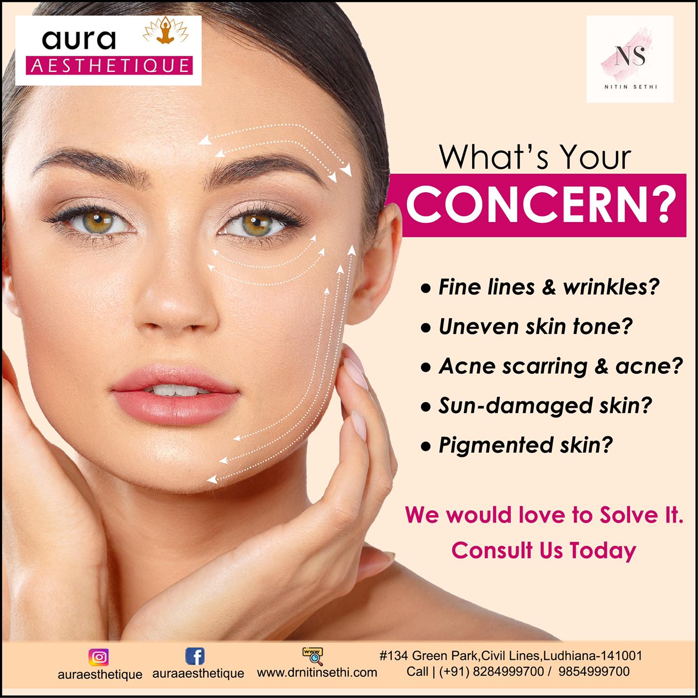 Discover the Best Cosmetic Surgeon in Ludhiana: Dr. Nitin Sethi, Aura Aesthetique Clinic 